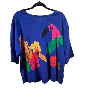 First impressions vintage silk blouse